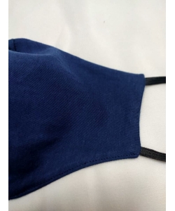 Maska ochronna z bawełny wielorazowego użytku - granatowa